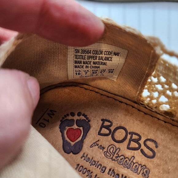 NWT Bobs lace crochet loafer Casual shoes 10 Natural Douly Flats cream Cottage - Picture 9 of 14